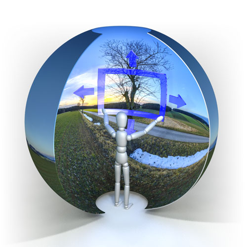 Spherical panorama schematics